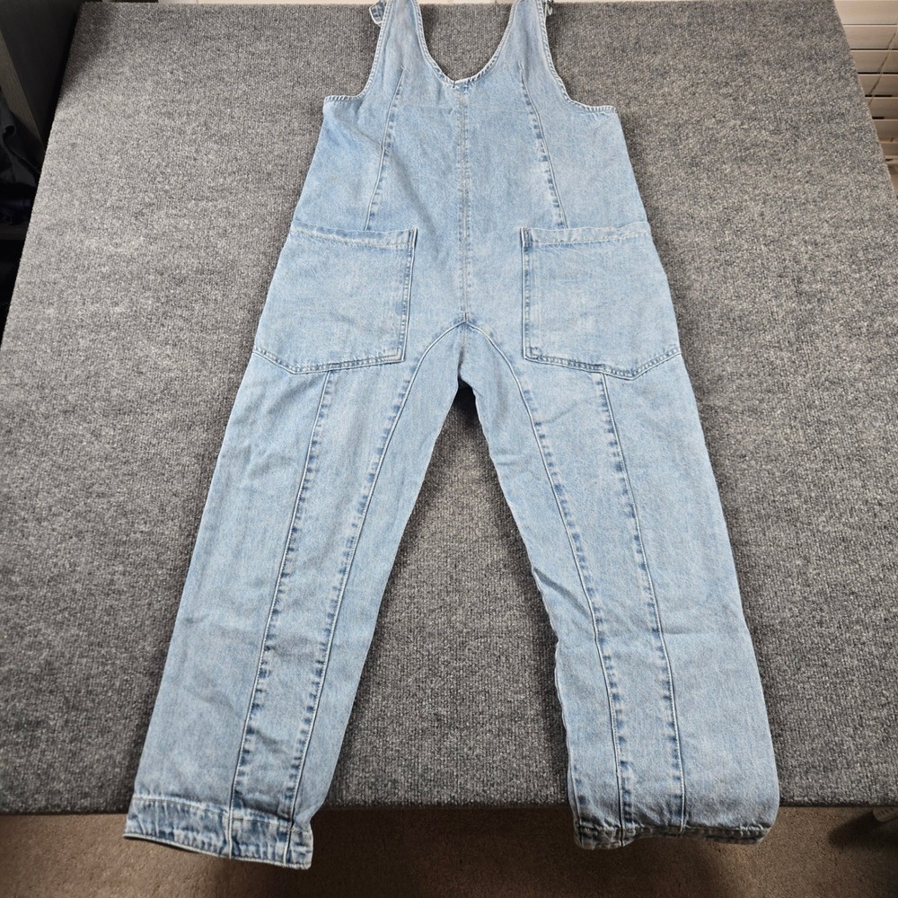 We The Free Overalls Women XS Blue Denim Slouchy Jumpsuit barrell hobo